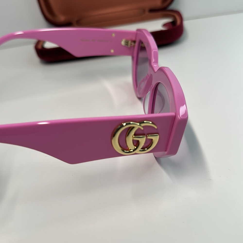 Authentic- NEW GUCCI GG1421S 004 PINK WOMEN SUNGLASSES GUCCI - Picture 12 of 16